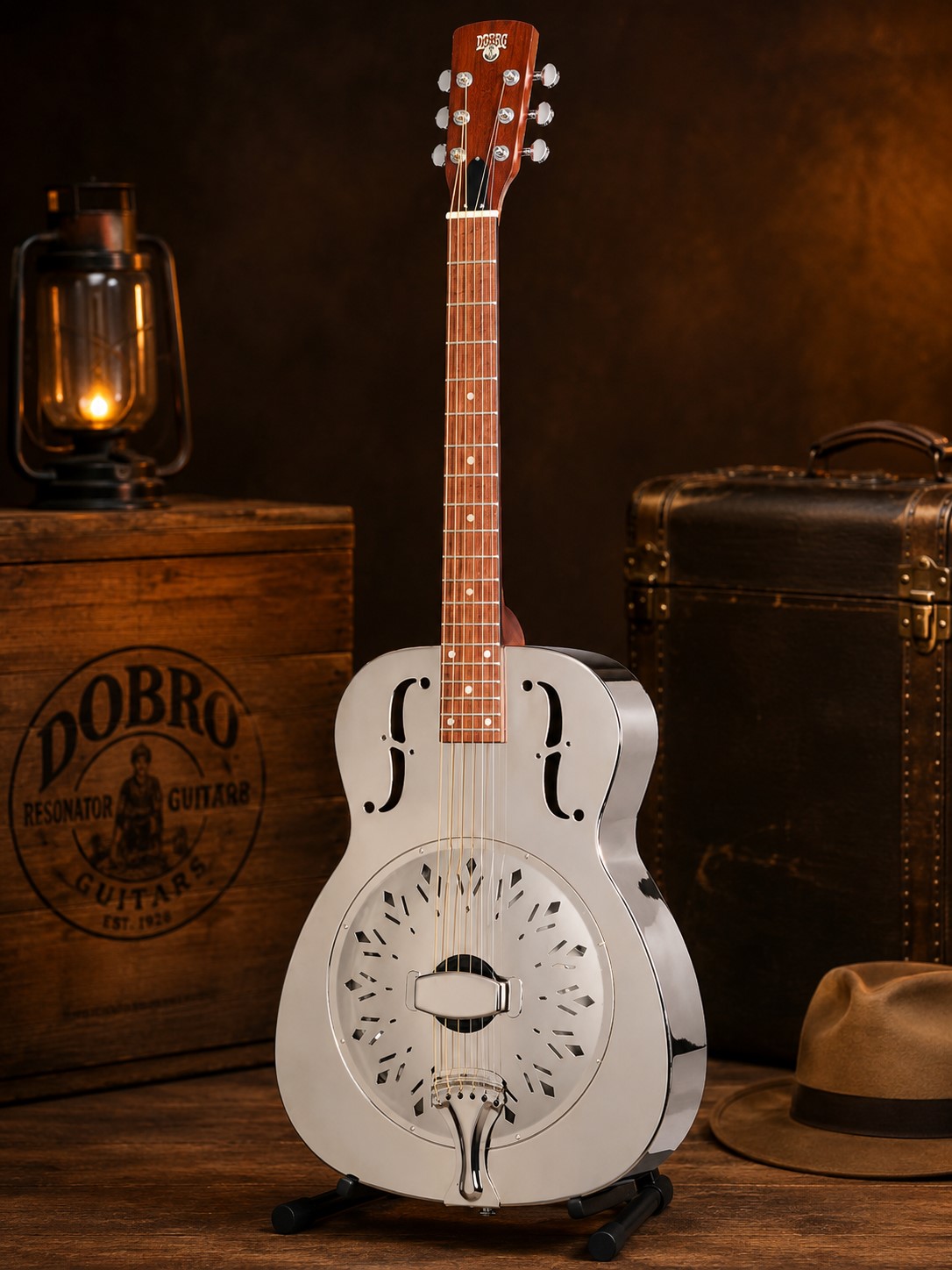 ĐÀN GUITAR ACOUSTIC RESONATOR EPIPHONE DOBRO HOUND DOG M-14 METALBODY 
